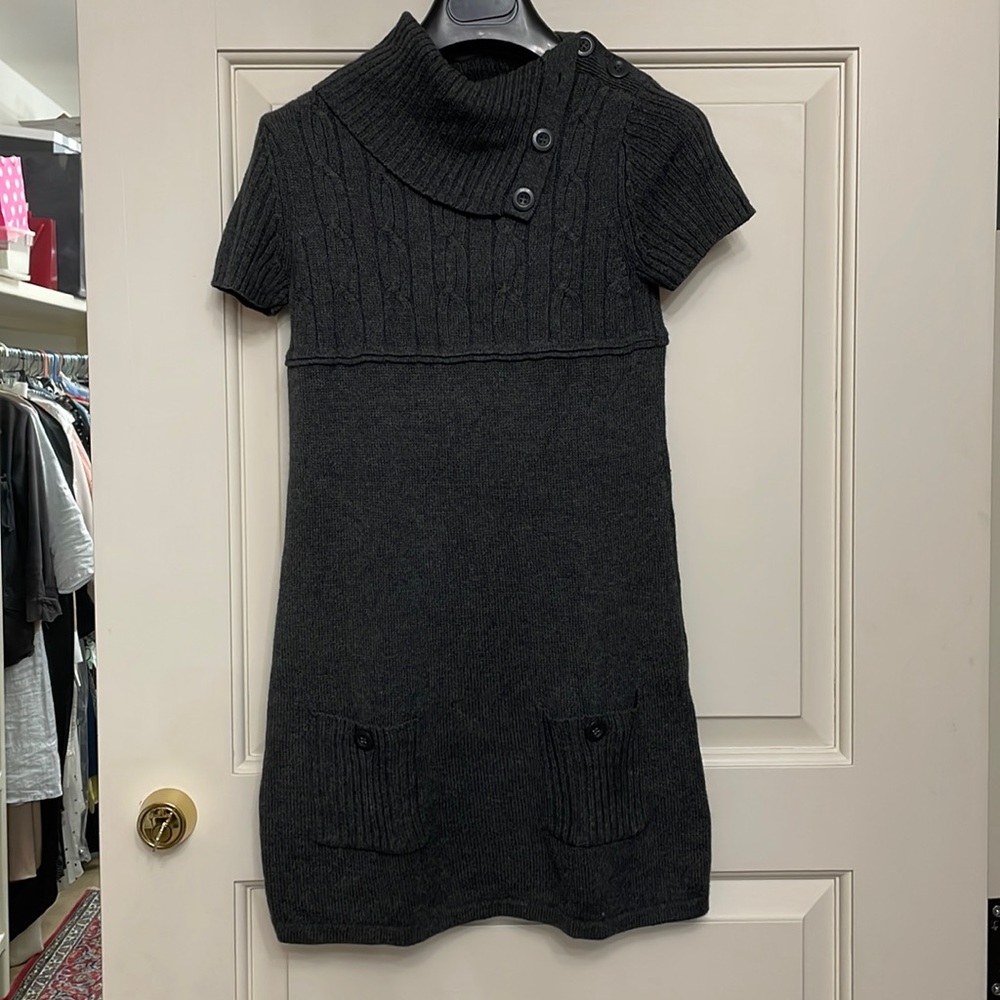 Gray knit dress
